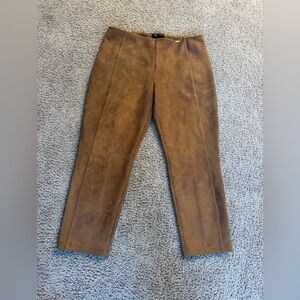 Ivanka Trump Women’s Faux Suede Pants l Brown
